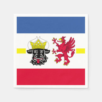 Guardanapos da bandeira de Mecklemburgo-Pomerânia