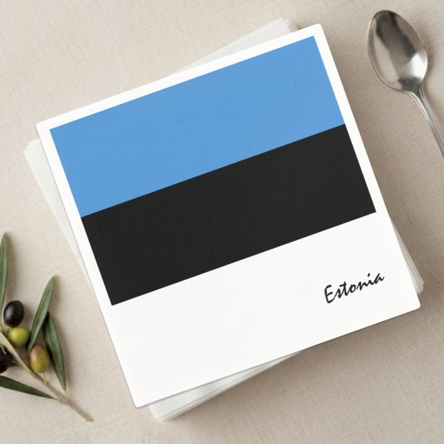 Guardanapos da Estônia, festa da bandeira da Estôn (Estonian Flag Napkins)