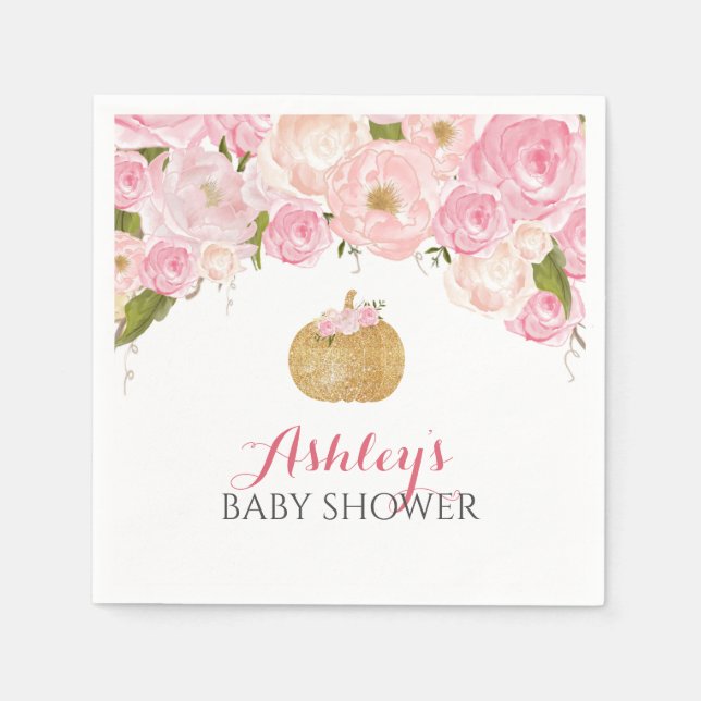 Guardanapos de abóbora rosa (Frente)