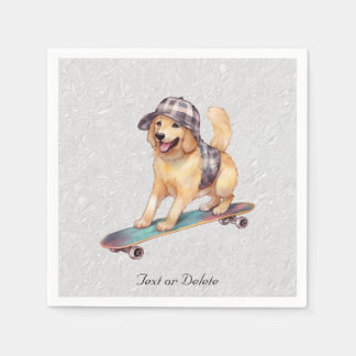 Guardanapos de Aguarela Golden Retriever