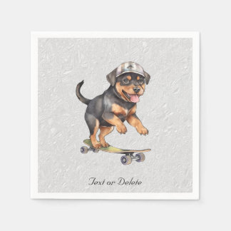 Guardanapos de Aguarela Rottweiler