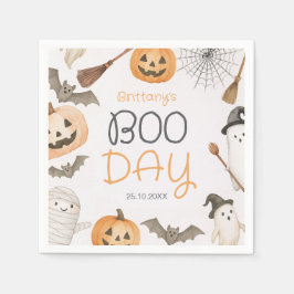 Guardanapos de aniversário de Halloween assustador