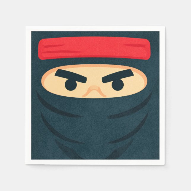 Guardanapos de Aniversário Ninja Warrior (Frente)