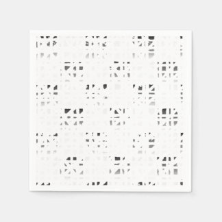 Guardanapos de Arte Preto, Branco e Cinza 2