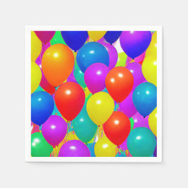 Guardanapos de Balões de Aniversário