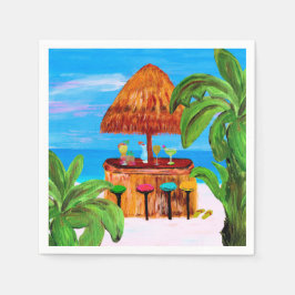 guardanapos de bar de praia Tiki