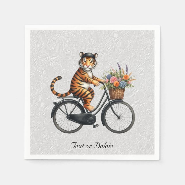 Guardanapos de Bicicleta Floral Tigre (Frente)