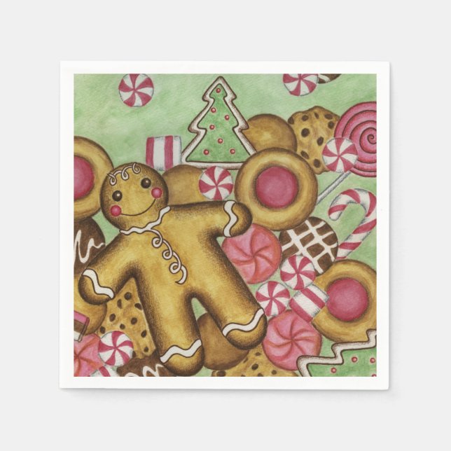 Guardanapos de Biscoitos de Natal (Frente)