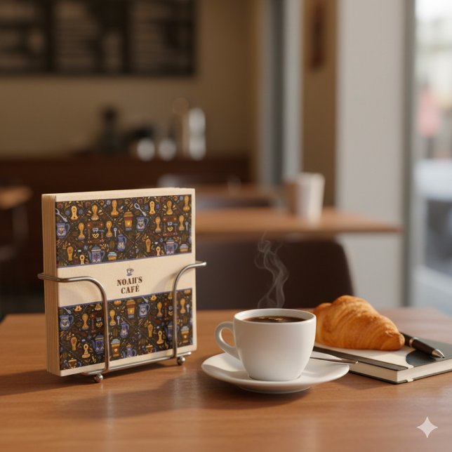 Guardanapos de café folclórico — faixa de cacau, c (Criador carregado)