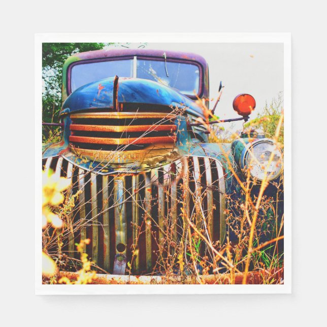 guardanapos de caminhão da fazenda antiga (Frente)