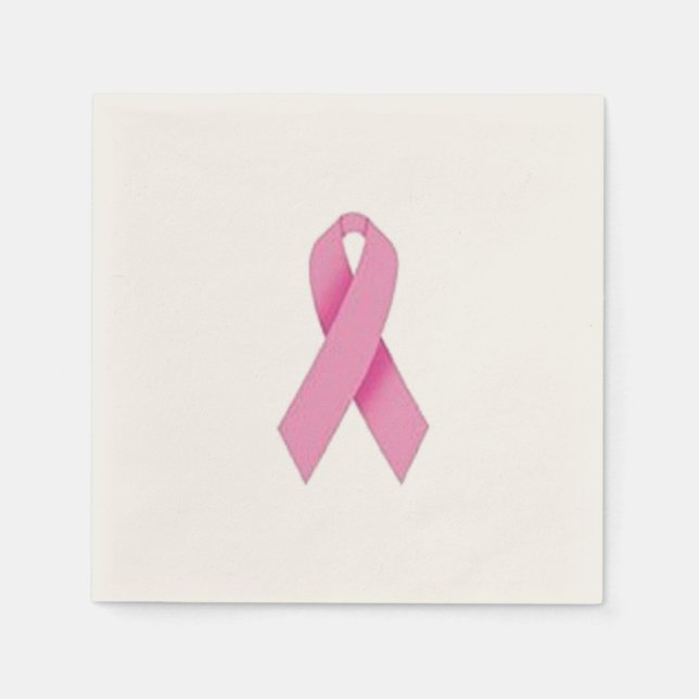 Guardanapos de Cancer da Mama Personalizáveis (Frente)