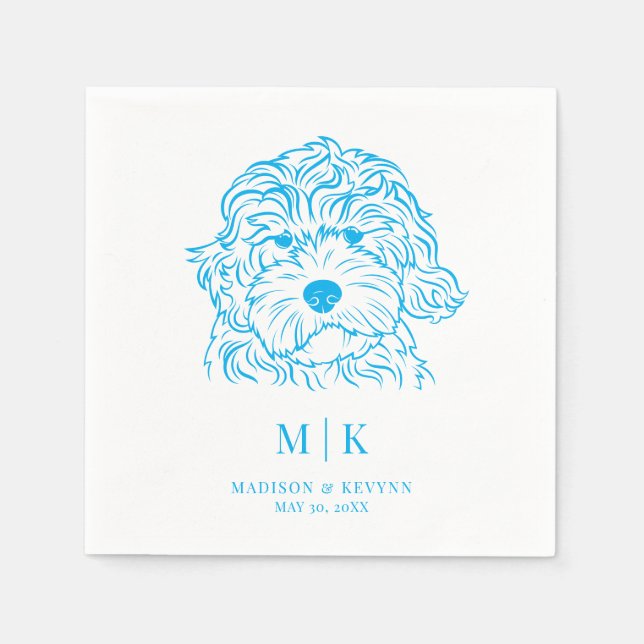 Guardanapos de Cão Casamento (Frente)