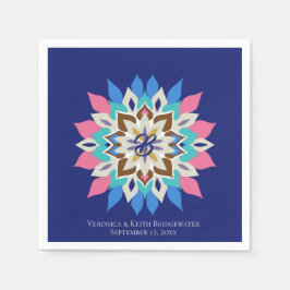 Guardanapos de casamento Blue Bayou 4,75 x 4,75 po