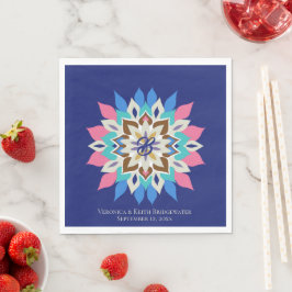 Guardanapos de casamento Blue Bayou 6,5 x 6,5 pole