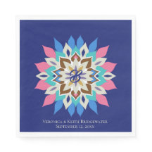 Guardanapos de casamento Blue Bayou 6,5 x 6,5 pole