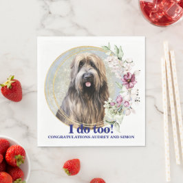 Guardanapos de Casamento Briard Eu Aceito Com Foto