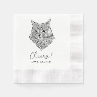 Guardanapos de casamento com desenho personalizado