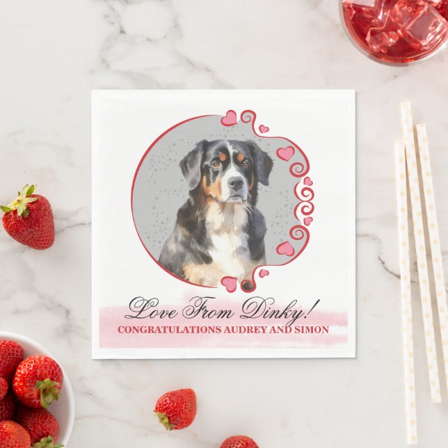 Guardanapos de casamento de cão de montanha de Ber (Insitu)