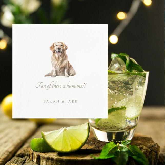 Guardanapos de casamento engraçados com animais de (Criador carregado)