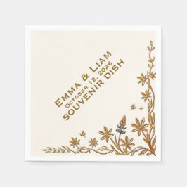 Guardanapos de casamento florais elegantes Texas B