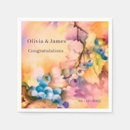 Guardanapos de Casamento Mirtilo | Personalizados