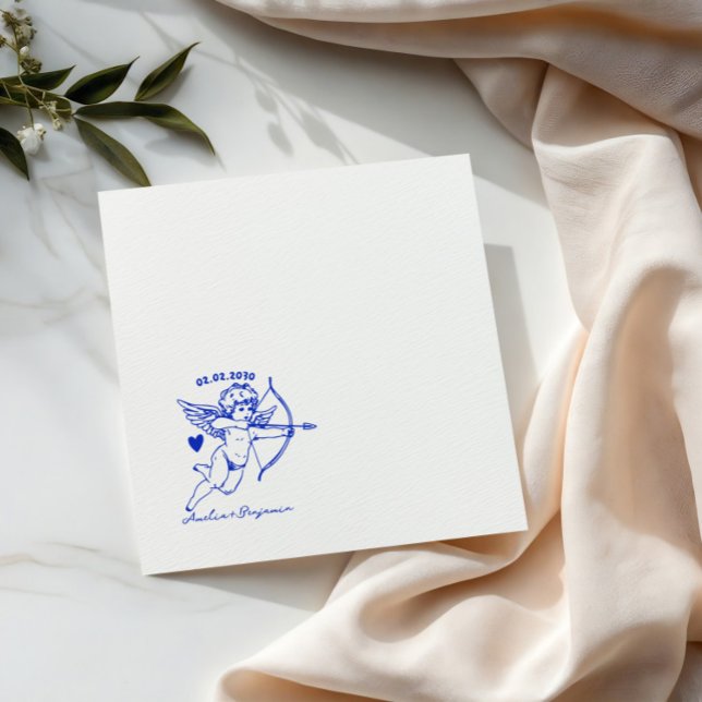 Guardanapos de casamento para coquetel com Cupido  (Criador carregado)