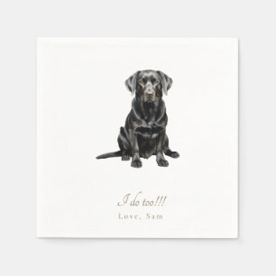 Guardanapos de casamento personalizados com Pet ta