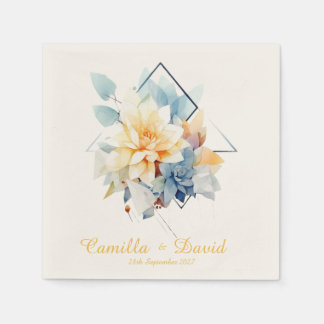 Guardanapos de Casamento Personalizados Cub-Flor A