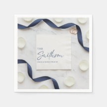 Guardanapos de Casamento Personalizados: Monograma