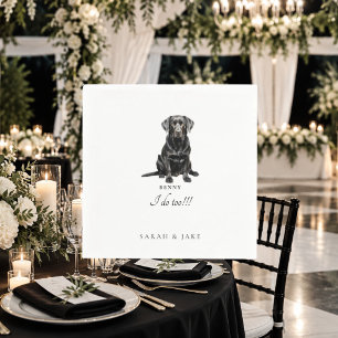 Guardanapos de casamento personalizados para anima