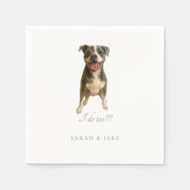Guardanapos de casamento personalizados Pet Custom (Frente)