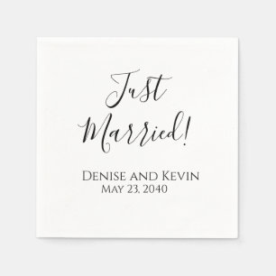 Guardanapos de Casamento Personalizados Recém-Casa