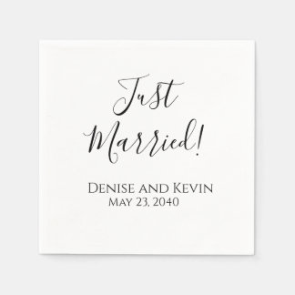 Guardanapos de Casamento Personalizados Recém-Casa