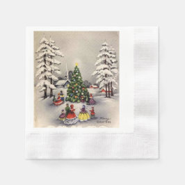 Guardanapos de Cena de Natal Vintage