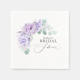 Guardanapos de Chá de Bebê / Noiva Floral Roxo Emp