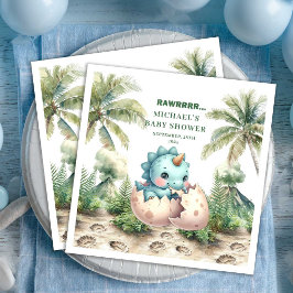 Guardanapos de Chuveiro de Bebê Dinossauro Caprich