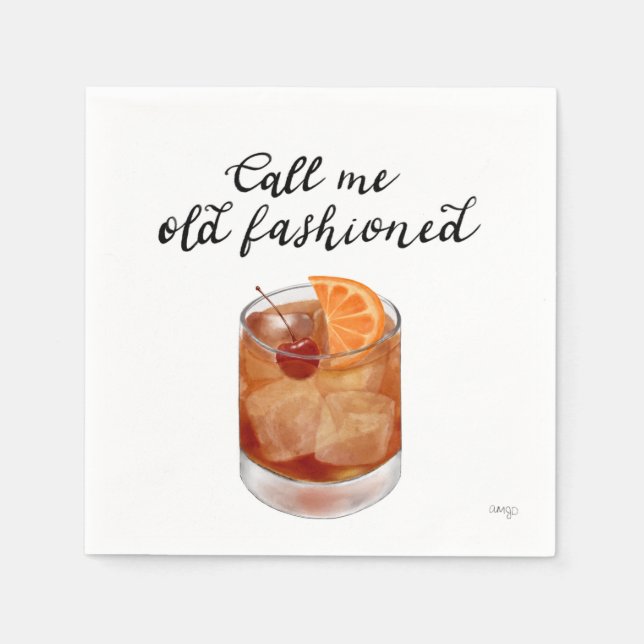 Guardanapos de Cocktail ao Estilo Antigo (Frente)