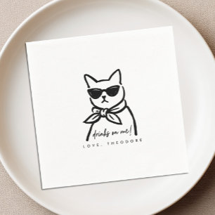 Guardanapos de Cocktail Cool Cat
