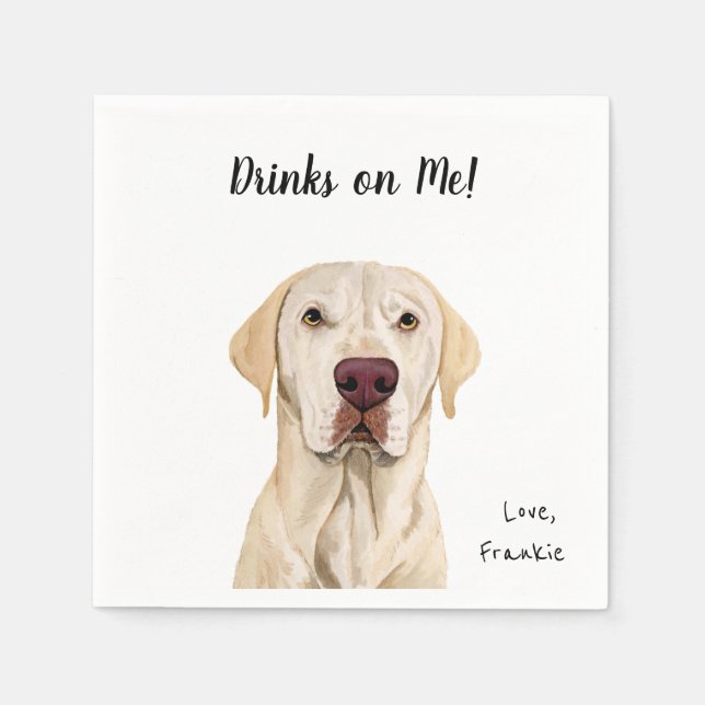 Guardanapos de Cocktail de Cachorro (Frente)