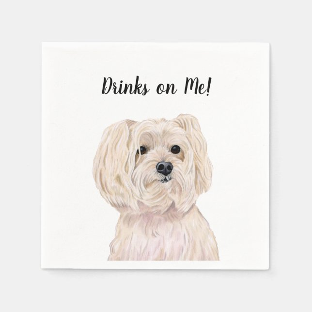 Guardanapos de Cocktail de Cachorro (Frente)