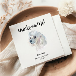 Guardanapos de Cocktail de Casamento de Cachorro