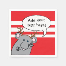 Guardanapos de Cocktail de Natal Personalizados "R