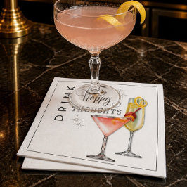 Guardanapos de Cocktail Drink Happy Thoughts