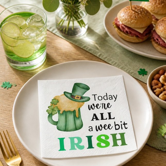 Guardanapos de Cocktail Irlandeses Divertidos (Criador carregado)