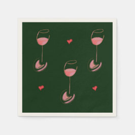 Guardanapos de cocktail para amantes de vinho