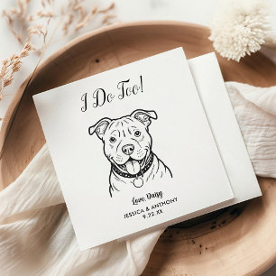 Guardanapos de Cocktail para Casamento de Cachorro