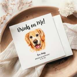 Guardanapos de Cocktail para Casamento de Cachorro
