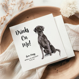 Guardanapos de Cocktail para Casamento de Cachorro