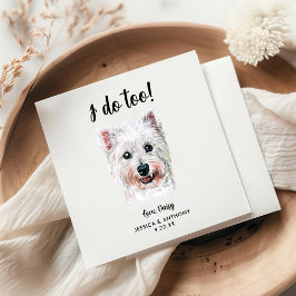 Guardanapos de Cocktail para Casamento de Cachorro