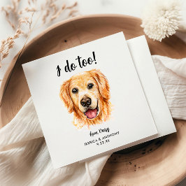 Guardanapos de Cocktail para Casamento de Cachorro